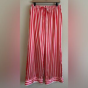 Show Me Your Mumu Revolve Pajama Bottoms Red White Peppermint Stripe Pants Sz M